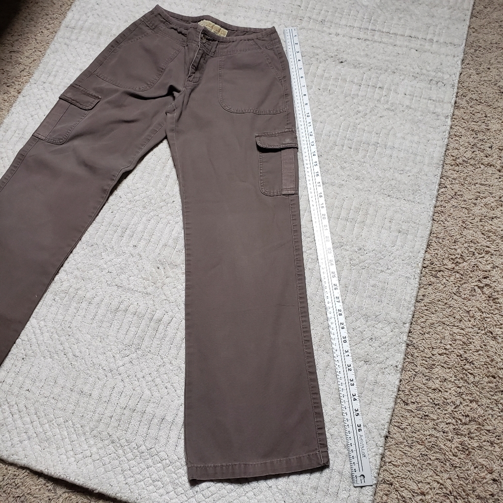Cabela’s Casuals Women’s 6R Grey Cotton Wide‑Leg Cargo Pants | Outdoor Hiking Ut - Picture 11 of 16